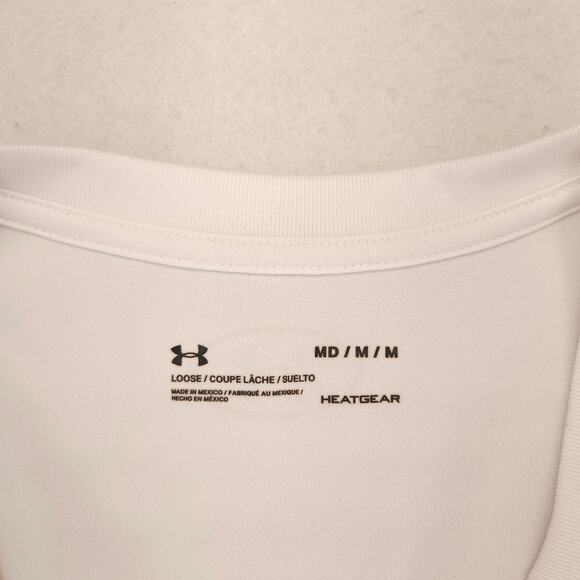Under Armour Graphic Crew Neck Short Sleeve Casual T Shirt Womens Size M White - Picture 3 of 10